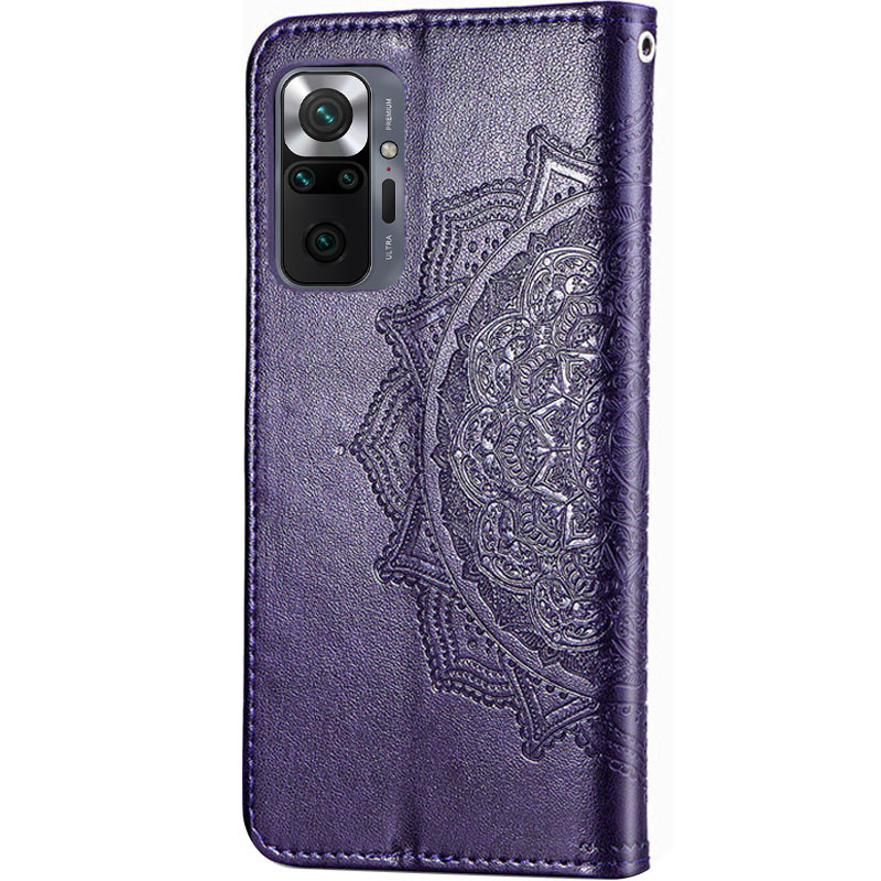 Фото Кожаный чехол-книжка Art Case с визитницей для Xiaomi Redmi Note 10 Pro / 10 Pro Max (Фиолетовый) в магазине vchehle.ua