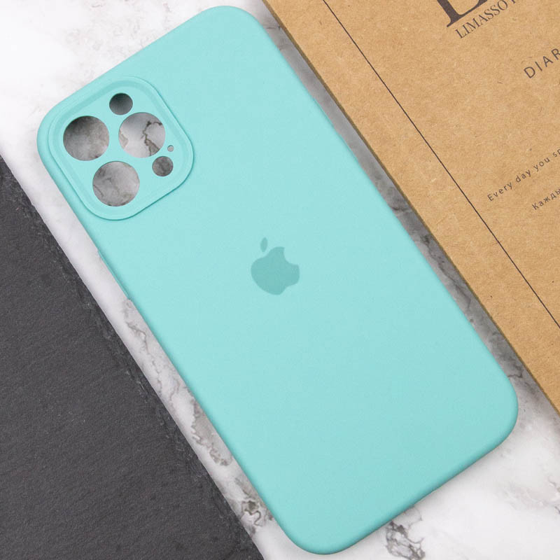 Замовити Чохол Silicone Case Full Camera Protective (AA) на Apple iPhone 12 Pro Max (6.7") (Бірюзовий / Marine Green) на vchehle.ua