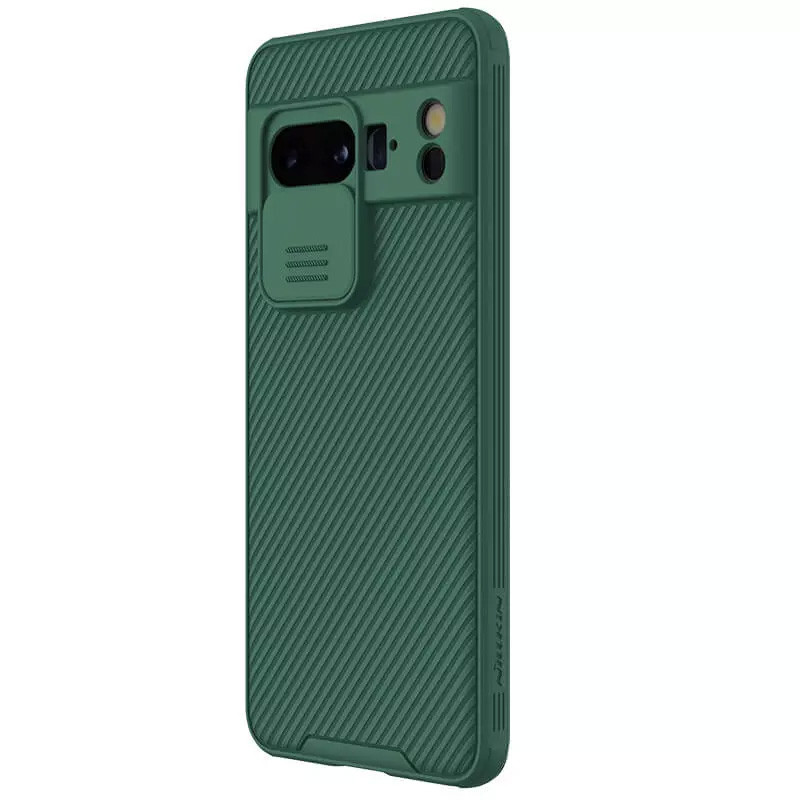 Фото Карбонова накладка Nillkin CamShield Pro на Google Pixel 8 Pro (Deep Green) в маназині vchehle.ua