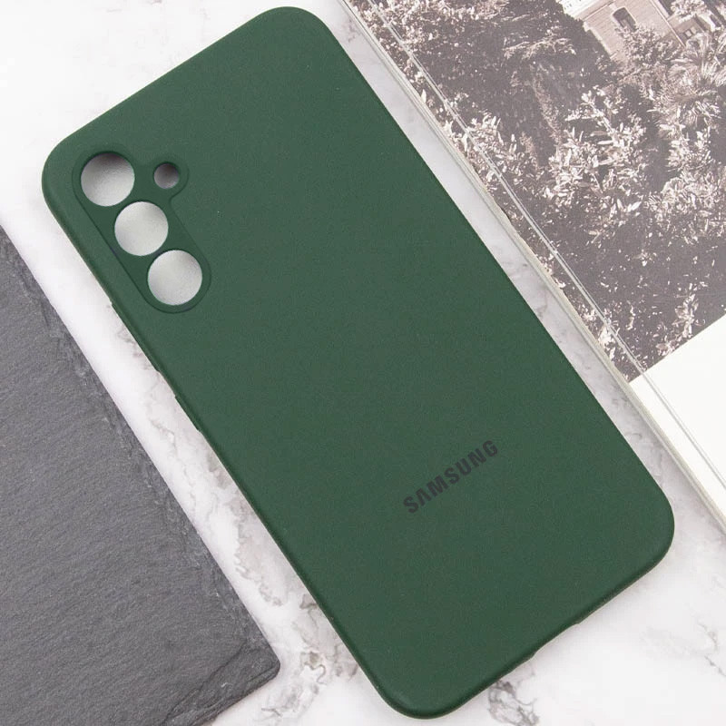 Купить Чехол Silicone Cover Lakshmi Full Camera (AAA) with Logo для Samsung Galaxy A54 5G (Зеленый / Cyprus Green) на vchehle.ua