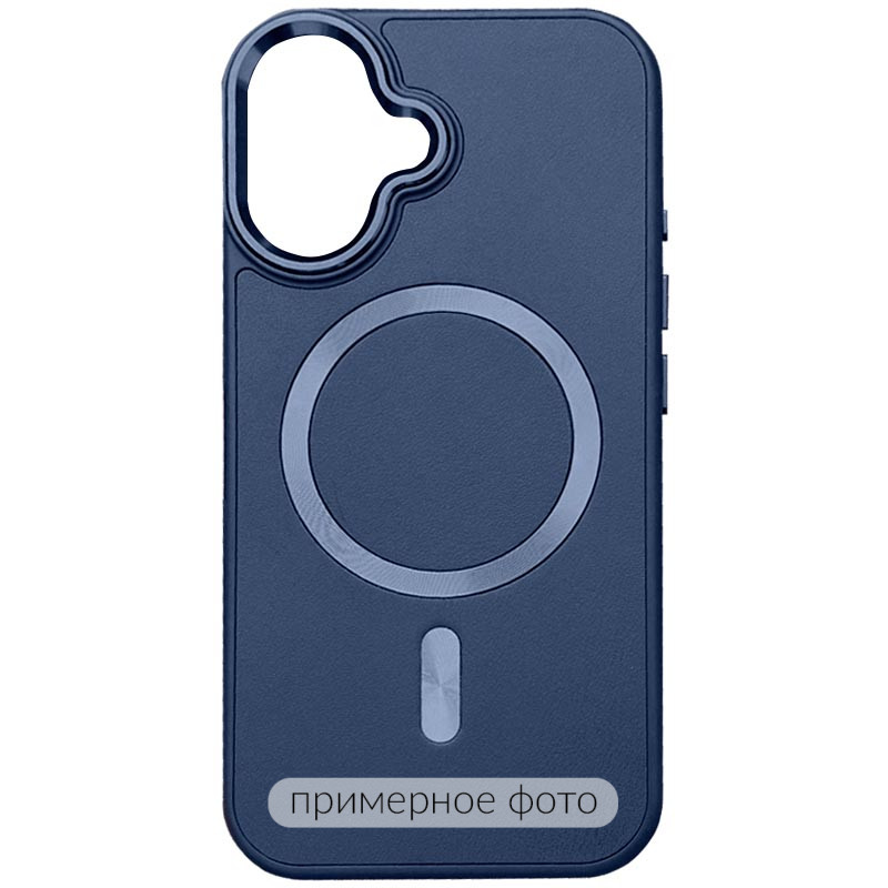 Кожаный чехол SnapCase with Magnetic Safe для Apple iPhone 16 Pro Max (6.9") (Dark Blue)