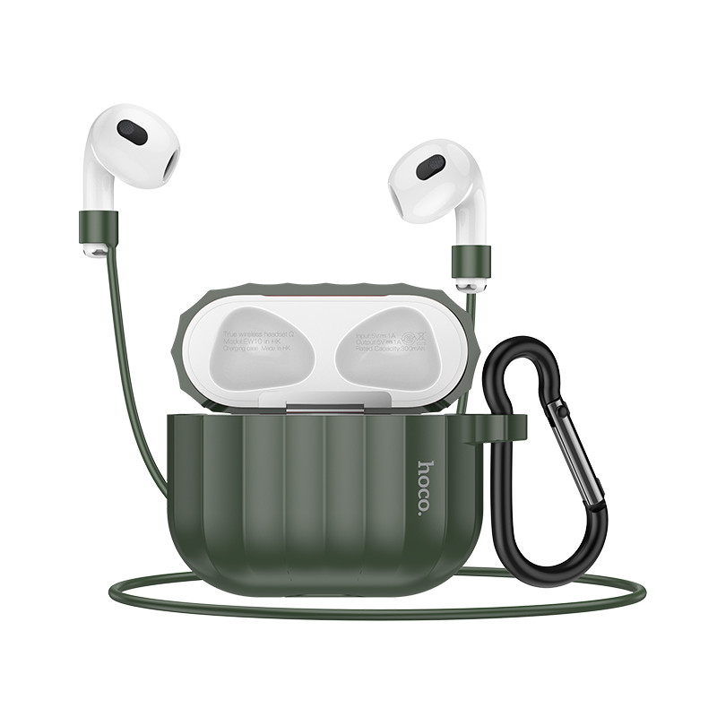 Силиконовый футляр Hoco WB22 для наушников AirPods 3 (Темно-зеленый)