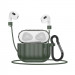 Силиконовый футляр Hoco WB22 для наушников AirPods 3 (Темно-зеленый)