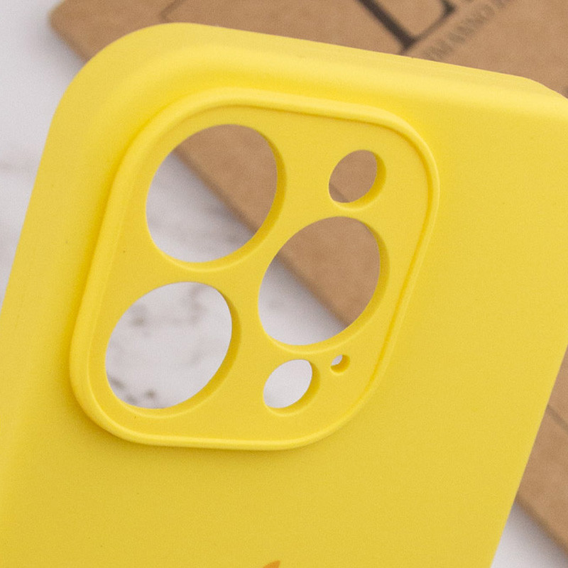 Заказать Чехол Silicone Case Full Camera Protective (AA) для Apple iPhone 15 Pro (6.1") (Желтый / Yellow) на vchehle.ua