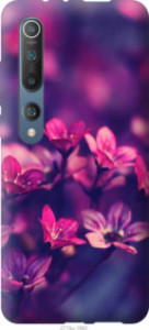 Чехол Пурпурные цветы для Motorola One Macro