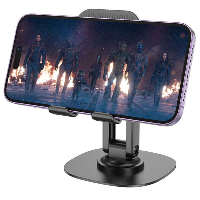 Фото Тримач для телефона Hoco HD6 Winner dual-axis rotating (Black) на vchehle.ua
