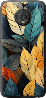 

Чохол Кольорове листя на Motorola Moto G6 1629791