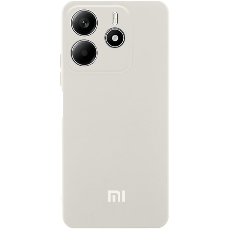 Чохол Silicone Cover Lakshmi Full Camera (AA) with logo на Xiaomi Redmi Note 14 4G (Int. version) (Білий / White)