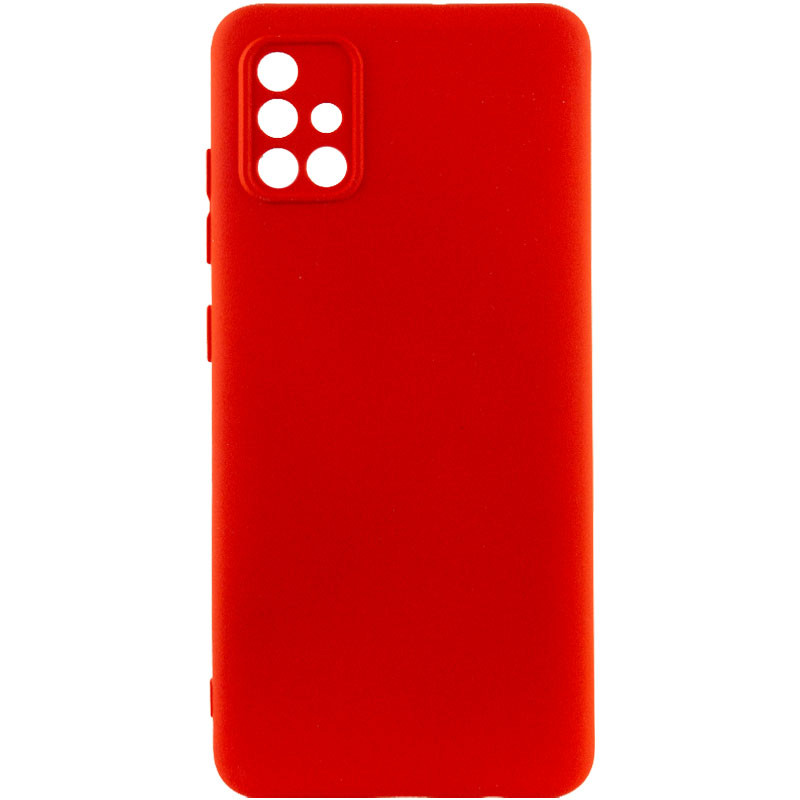 Чохол Silicone Cover Lakshmi Full Camera (A) на Samsung Galaxy A51 (Червоний / Red)