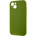 Фото Чохол Silicone Case Full Camera Protective (AA) NO LOGO на Apple iPhone 15 (6.1") (Зелений / Dark Olive) в маназині vchehle.ua