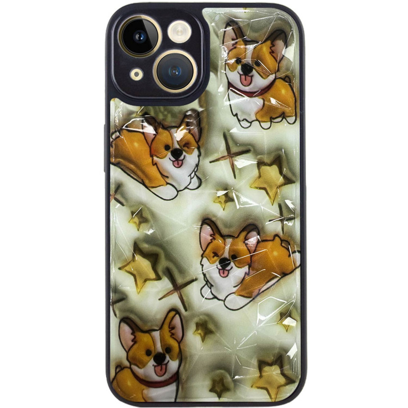 Фото TPU+PC чехол Prisma Plushie для Apple iPhone 15 (6.1") (Corgi) на vchehle.ua