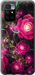Чехол Абстрактные цветы 3 для Xiaomi Redmi 10