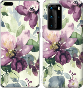 

Чехол Цветы акварелью для Huawei P40 Pro 932562