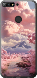 

Чехол Розовые облака для Honor 7C pro 1645138