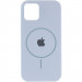 Фото Чехол Silicone Case Full Protective (AA) with Magnetic Safe для Apple iPhone 11 (6.1") (Голубой / Lilac Blue) на vchehle.ua