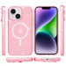 Фото Чохол TPU Galaxy Sparkle (MagFit) на Apple iPhone 13 / 14 (6.1") (Pink+Glitter) на vchehle.ua