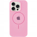 Чохол Silicone Case Full Protective (AA) with Magnetic Safe на Apple iPhone 14 Pro Max (6.7") (Рожевий / Light pink)