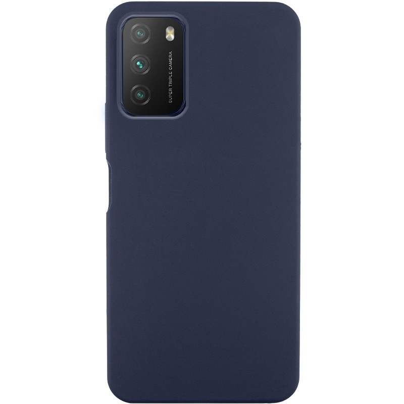 Чохол Silicone Cover Lakshmi (AA) на Xiaomi Poco M3 (Синій / Midnight Blue)