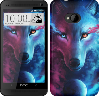 Чохол Арт-вовк на HTC One M7