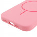 Купить Чехол Silicone Case Full Protective (AA) NO LOGO with Magnetic Safe для Apple iPhone 12 Pro / 12 (6.1") (Розовый / Light pink) на vchehle.ua