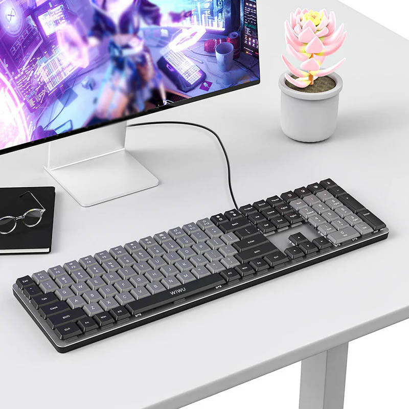 Проводная клавиатура WIWU KB-01 Wired Keyboard for laptop (Black) в магазине vchehle.ua