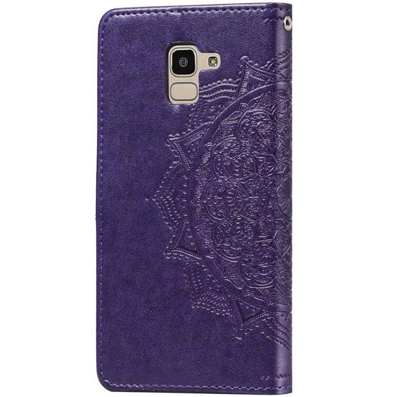 Купить Кожаный чехол (книжка) Art Case с визитницей для Samsung J600F Galaxy J6 (2018) (Фиолетовый) на vchehle.ua
