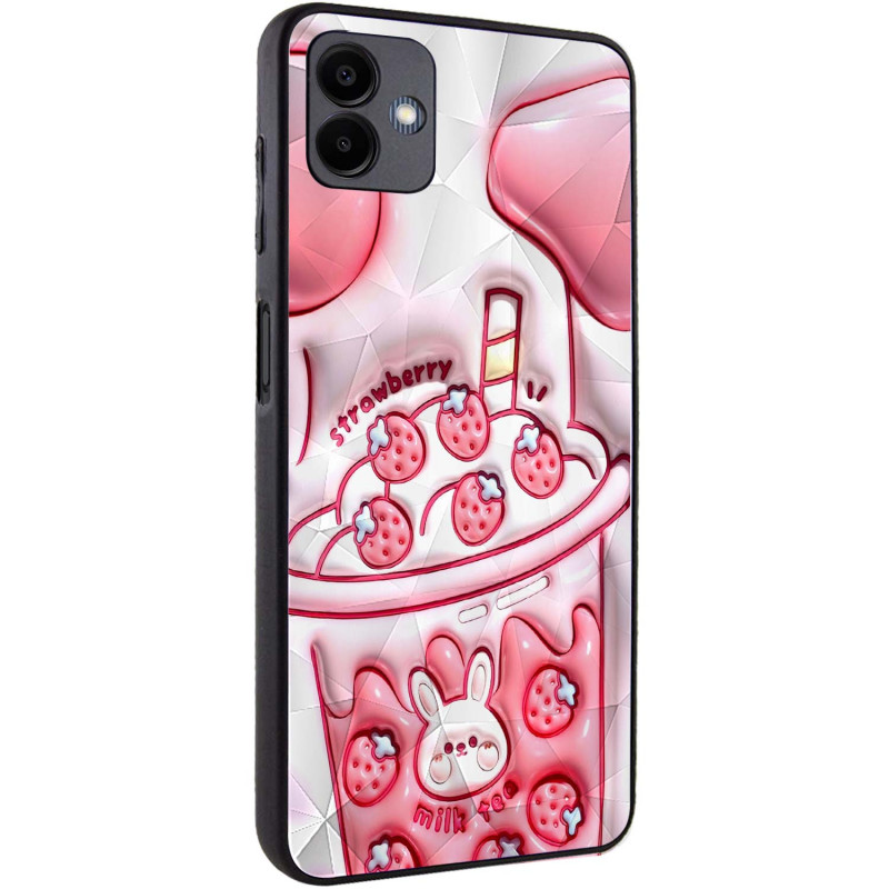 TPU+PC чехол Prisma Fluffie для Samsung Galaxy A06 (Strawberry)