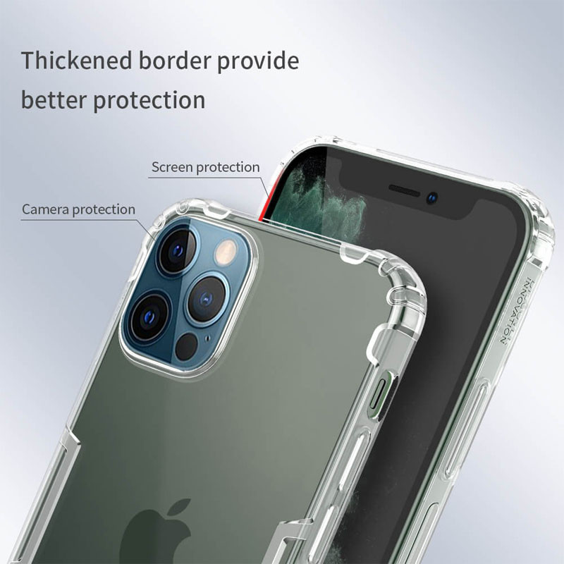 TPU чохол Nillkin Nature Series на Apple iPhone 12 Pro / 12 (6.1") (Прозорий (прозорий)) в магазині vchehle.ua