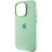 Фото Чехол Silicone Case Metal Buttons (AA) для Apple iPhone 14 Pro Max (6.7") (Зеленый / Pistachio) в магазине vchehle.ua