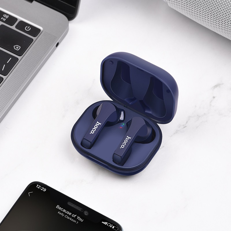 Фото Уценка Bluetooth наушники HOCO ES34 (Дефект упаковки / Синій) в маназині vchehle.ua