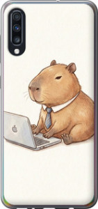 Чехол Funny Capybara CEO Working для Samsung Galaxy A70 2019 A705F