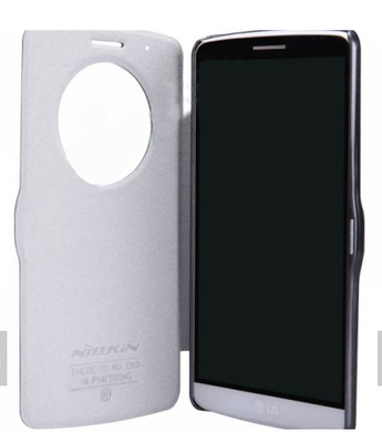 Фото Кожаный чехол (книжка) Nillkin Fresh Series для LG D855/D850/D856 Dual G3 (Черный) на vchehle.ua