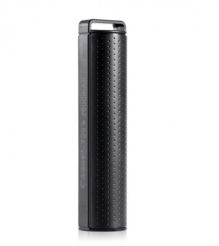 Портативное зарядное устройство Power Bank Cager (Пластиковый Цилиндр) (2600mAh) (Черный)
