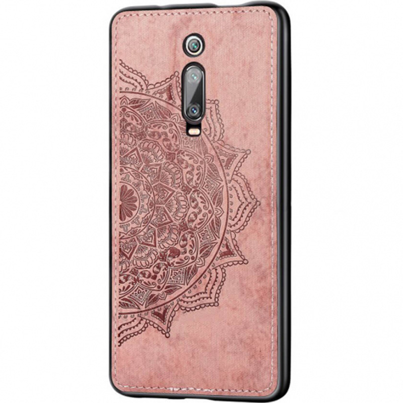 

TPU+Textile чехол Mandala с 3D тиснением для Xiaomi Redmi K20 Pro (Розовый) 718032