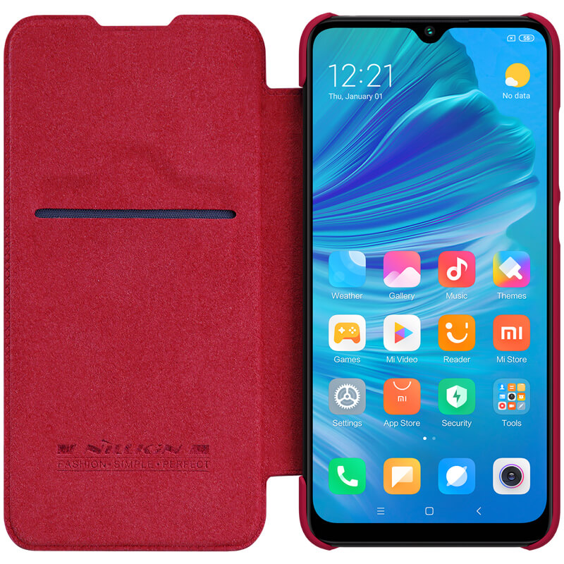 

Шкіряний чохол (книжка) Nillkin Qin Series для Xiaomi Mi A3 (CC9e) (Червоний) 746772