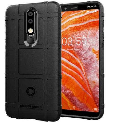 

TPU чехол Rugged Shield для Nokia 8.1 (Nokia X7) (Черный) 682004