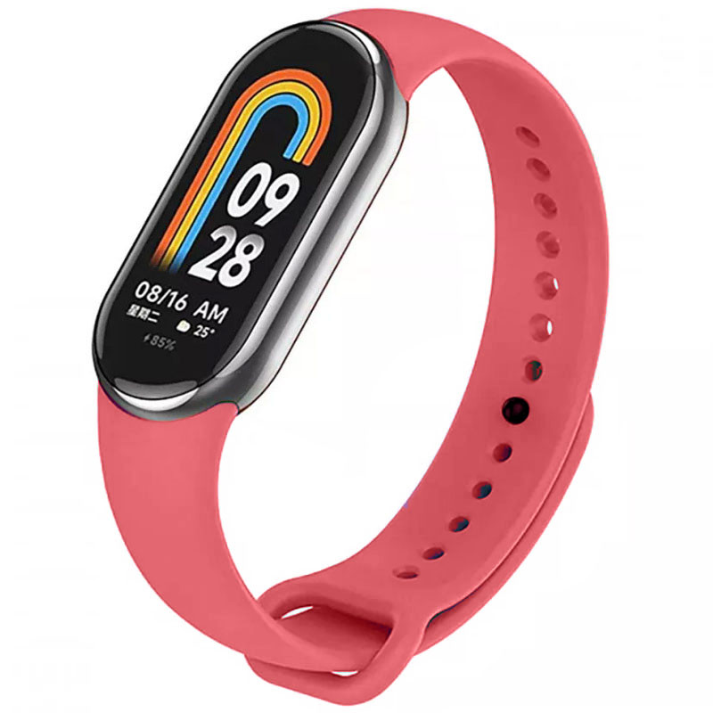 Силиконовый ремешок для Xiaomi Mi Band 8/9 (Красный / Camellia)