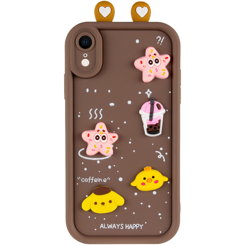Фото Чохол TPU Toys Case with Ears на Apple iPhone XR (6.1") (Brown) на vchehle.ua
