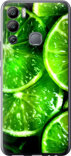 Чехол Зелёные дольки лимона для Infinix Hot 12i