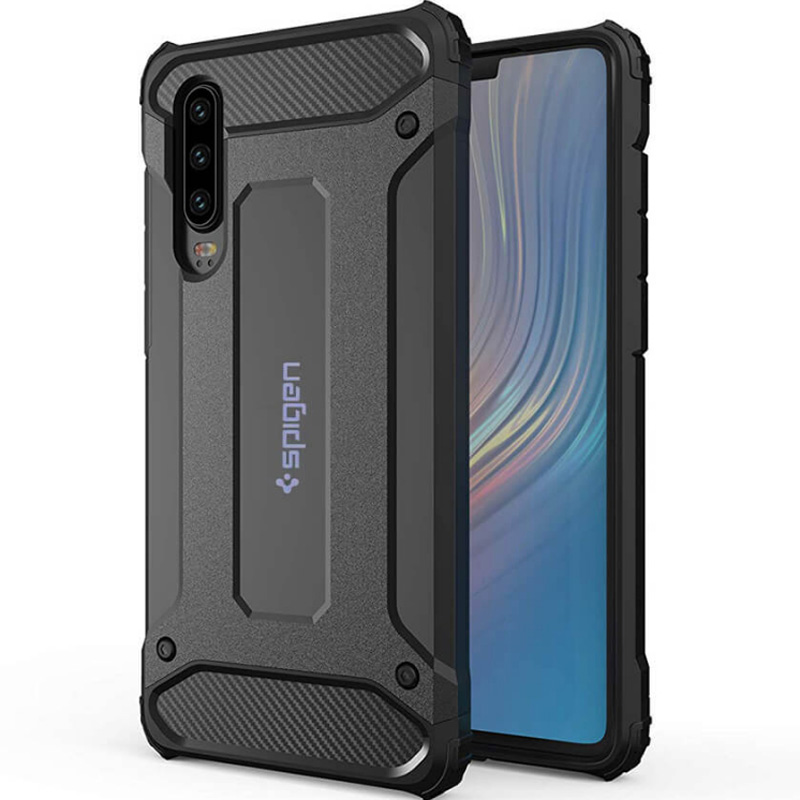 

Бронированный противоударный TPU+PC чехол SPIGEN (HC) для Huawei P30 (Черный) 707392