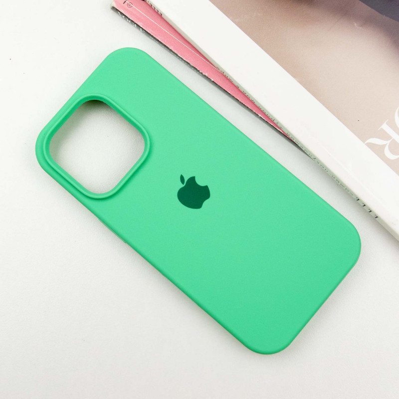 Фото Чохол Silicone Case Full Protective (AA) на Apple iPhone 13 Pro Max (6.7") (Зелений / Spearmint) на vchehle.ua