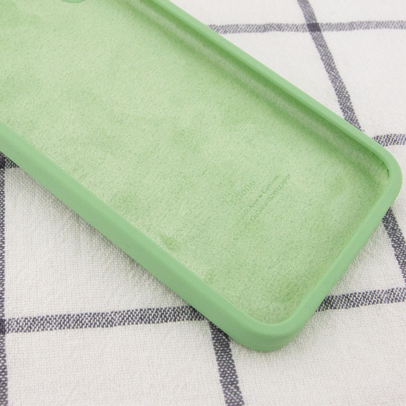 Фото Чехол Silicone Case Square Full Camera Protective (AA) для Apple iPhone XR (6.1") (Мятный / Mint) в магазине vchehle.ua