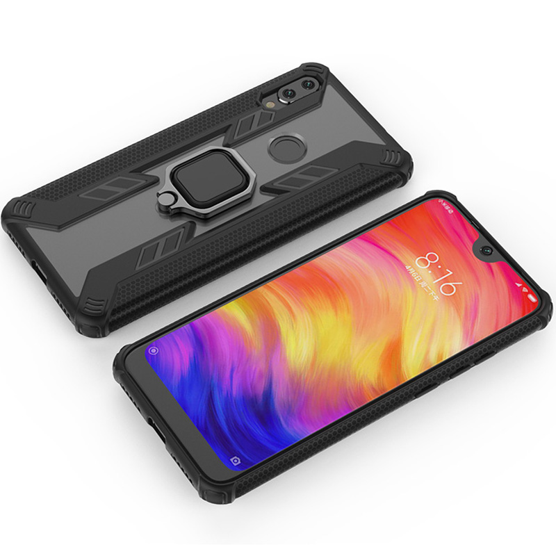 

Ударостійкий чохол Combo Ring for Magnet для Xiaomi Redmi Note 7 (Чорний) 715260