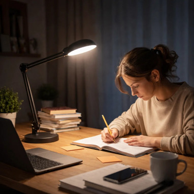 Свет для работы и обучения при отключениях: как не испортить глаза и легко держать фокус?