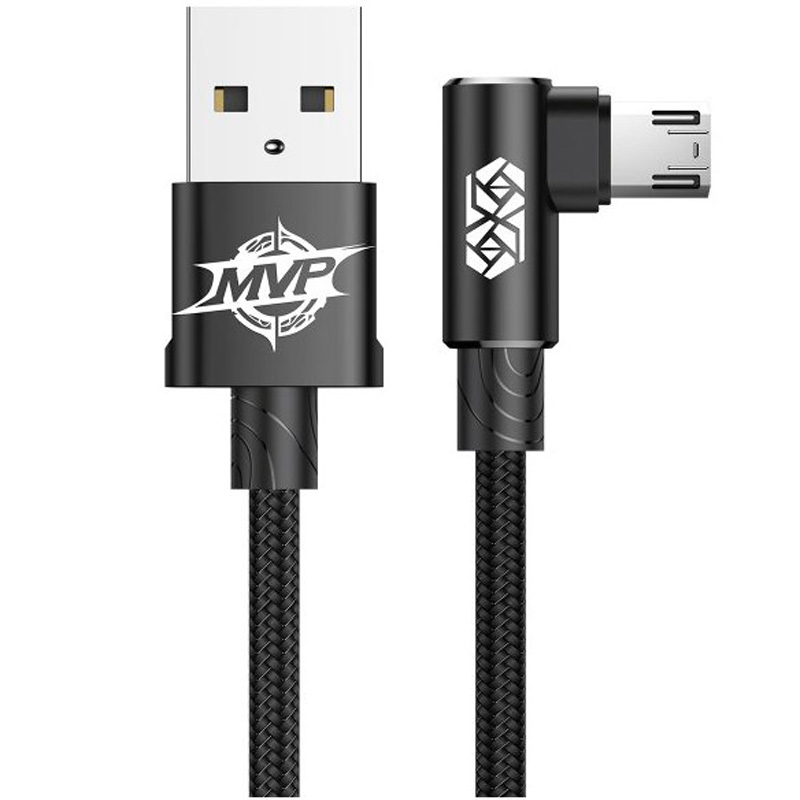 

Дата кабель Baseus MVP Elbow MicroUSB to USB 2.4A (1m) (CAMMVP) (Black) 714518