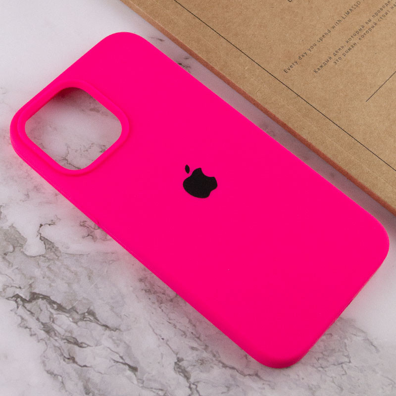 Чехол Silicone Case Full Protective (AA) для Apple iPhone 15 (6.1") (Розовый / Barbie pink) в магазине vchehle.ua