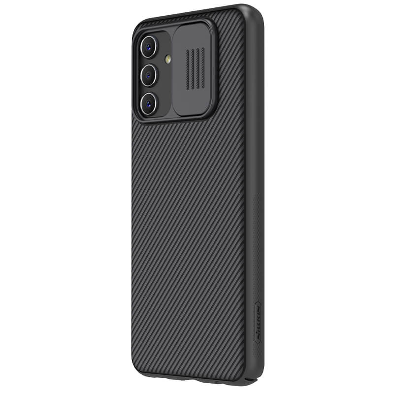 Фото Карбоновая накладка Nillkin Camshield (шторка на камеру) для Samsung Galaxy A04s (Черный / Black) в магазине vchehle.ua