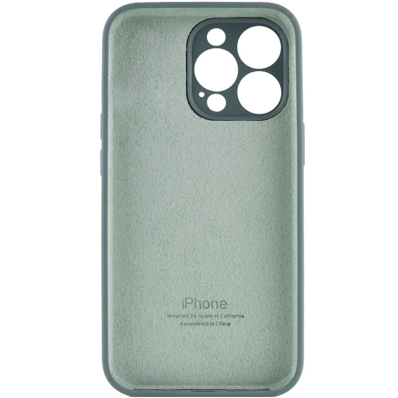 Фото Чехол Silicone Case Full Camera Protective (AA) для Apple iPhone 15 Pro (6.1") (Зеленый / Pine green) на vchehle.ua