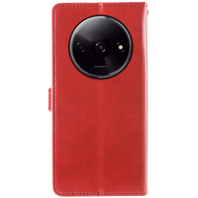 Фото Кожаный чехол-книжка GETMAN Gallant (PU) для Xiaomi Redmi A3 (Красный) на vchehle.ua