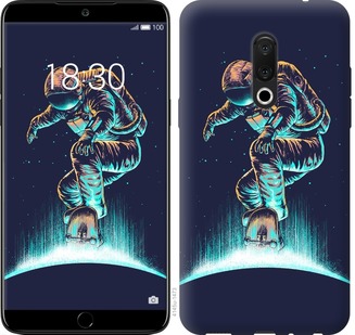 

Чохол Космонавт на скейтборді на Meizu 15 Plus 672602